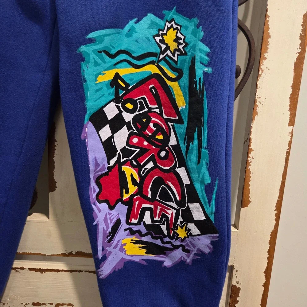 Vintage 90s The Childrens Place Kids Tracksuit Colorblock Force Graphic Set 7/8